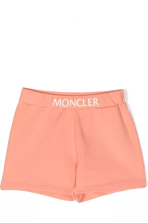 Moncler Shorts - Logo-waistband shorts - Orange