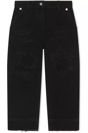 Dolce & Gabbana Distressed slim-cut jeans - Black