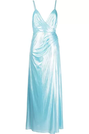 Retrofete Women Evening Dresses - Yesi lamé wrap dress - Multicolour