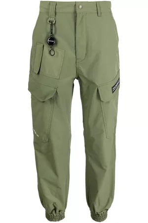 Izzue Men Sweatpants - Elasticated ankles trousers - Green