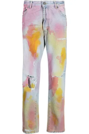 Palm Angels Tie dye-print slim-fit jeans