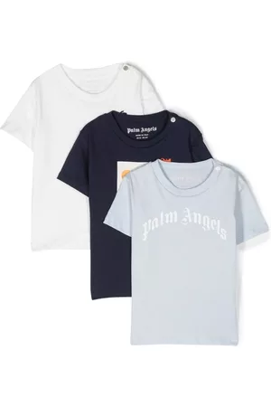 Palm Angels Short-sleeve cotton T-shirt set - Blue