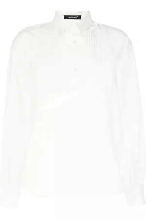 UNDERCOVER Cut-out detail cotton shirt - White