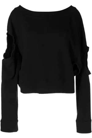 UNDERCOVER Women Sweatshirts - Cut-out detail sweatshirt - Black