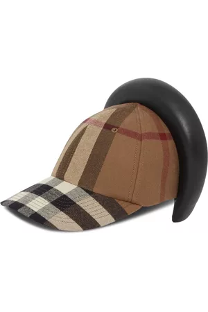 Burberry Men Caps - Reconstructed headband Check cap - Brown