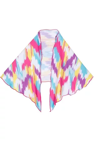 Missoni Girls Scarves - Abstract-print piped-trim scarf - Multicolour