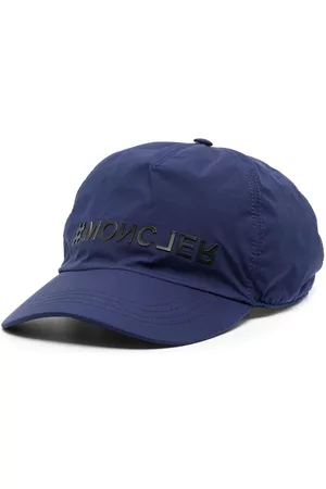 Moncler Men Caps - Embossed logo cap - Blue