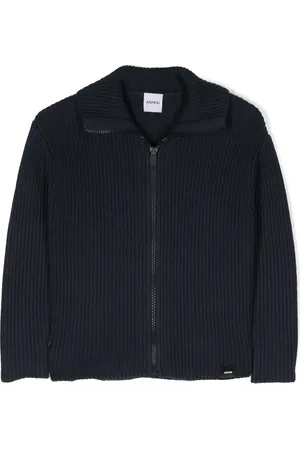 Aspesi Ribbed-knit zip-up jumper