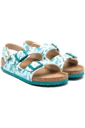Birkenstock Sandals - Dinossaur-print strap sandals - Blue