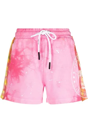 Palm Angels Tie-dye cotton track shorts