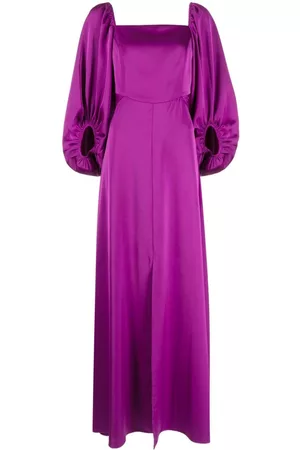 Sachin & Babi Bryant square-neck gown - Purple
