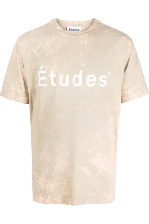 Etudes Logo-print bleached T-shirt