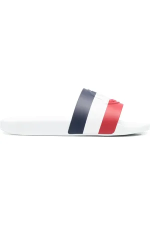 Moncler Striped logo-detail slides