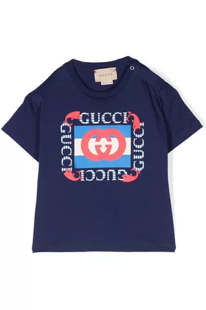 Gucci T-shirts - Interlocking G cotton T-shirt - Blue