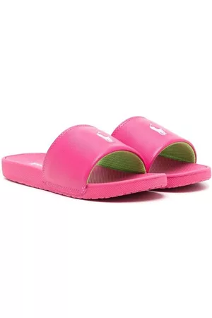 Ralph Lauren Flat Shoes - Polo Pony flat slides - Pink