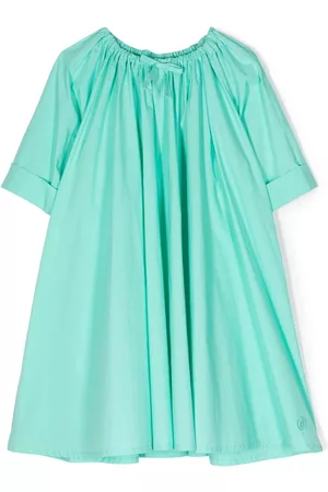 Maison Margiela Girls Casual Dresses - Bow-detail shift dress - Blue
