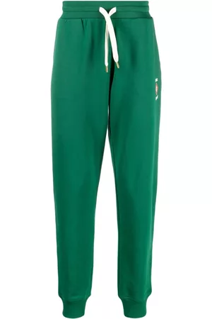Casablanca Logo-print cotton track pants - Green