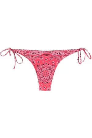 Moschino Bandana-print bikini bottoms - Red