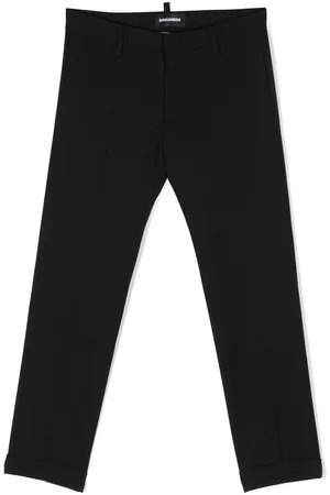Dsquared2 Boys Chinos - Stretch-wool chino trousers - Black