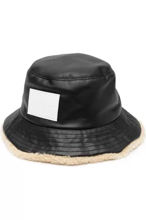Maison Margiela Men Hats - Logo-patch bucket hat - Black