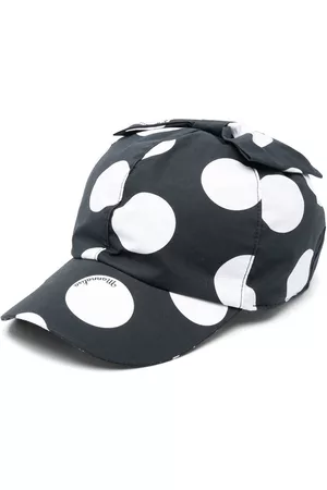 MONNALISA Girls Caps - Polka dot-print cotton cap - Black