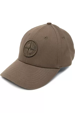 Stone Island Men Caps - Compass-motif cotton baseball cap - Green