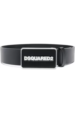 Dsquared2 Belts - Logo-buckle leather belt - Black