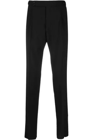 TAGLIATORE Men Formal Pants - Slim-fit tailored trousers - Black