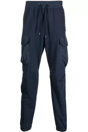 Parajumpers Men Cargo Pants - Tapered cargo track pants - Blue