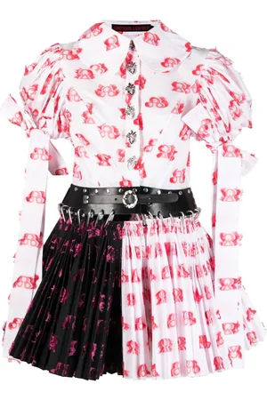 Chopova Lowena Abstract-print panelled minidress