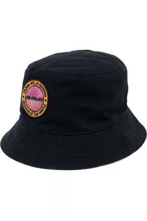 Isabel Marant Men Hats - Reversible cotton bucket-hat - Black
