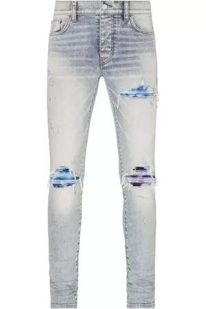 AMIRI Men Skinny Jeans - MX1 distressed skinny-cut jeans - Blue