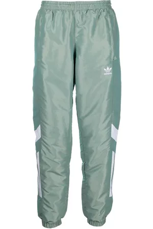 adidas Men Sweatpants - Panelled tapered sweatpants - Green