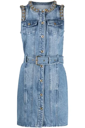 Michael Kors Chain-link-detail denim dress
