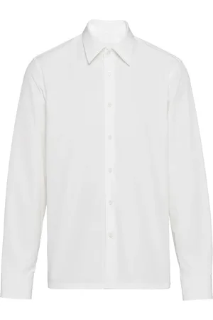 Prada Triangle-logo cotton shirt