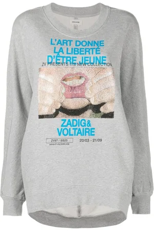 Zadig & Voltaire Grey Georgy Cotton Sweatshirt