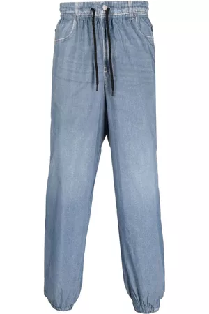 Diesel Men Sweatpants - Denim track pants - Blue