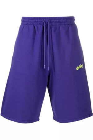 OFF-WHITE Men Sports Shorts - Logo-print track shorts - Purple