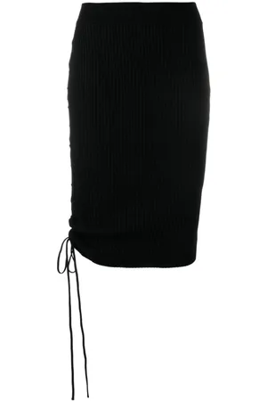 OFF-WHITE Drawstring-detailed midi skirt