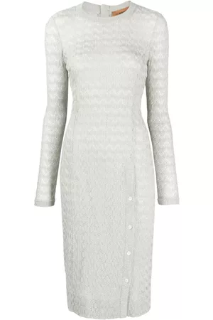 Missoni Crochet-knit dress - Silver