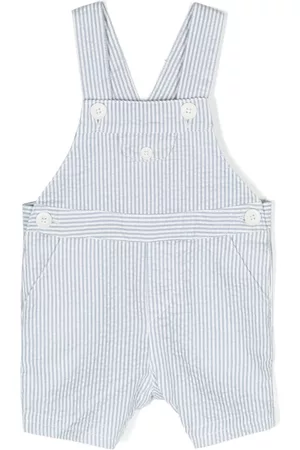 Tartine Et Chocolat Dungarees - Pin-stripe cotton dungarees - Blue