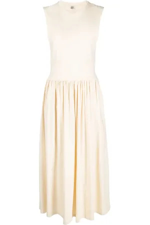 Totême Sleeveless flared midi dress