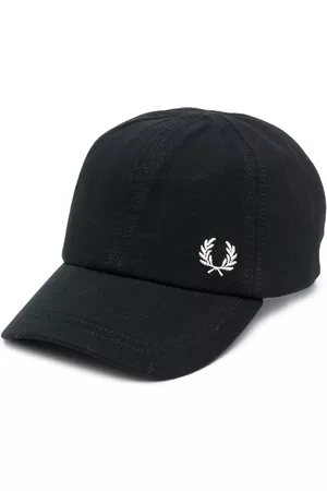 Fred Perry Men Caps - Crest-embroidered cap - Black
