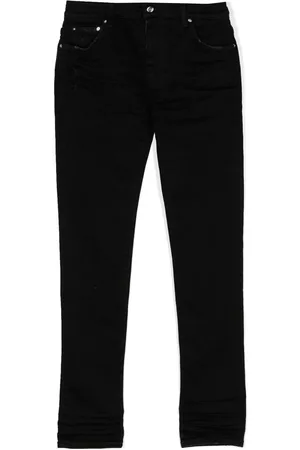 Amiri Kids Slim Jeans - Slim-cut washed jeans - Black