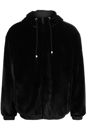 Moose Knuckles Faux-fur hooded jacket - Black
