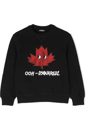 Dsquared2 Graphic-print cotton sweatshirt - Black