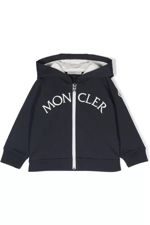 Moncler Embroidered-logo jacket - Blue