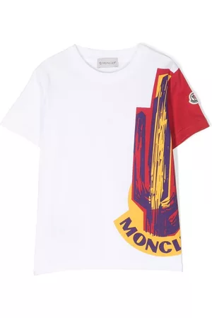 Moncler Graphic-print short-sleeved T-shirt - White