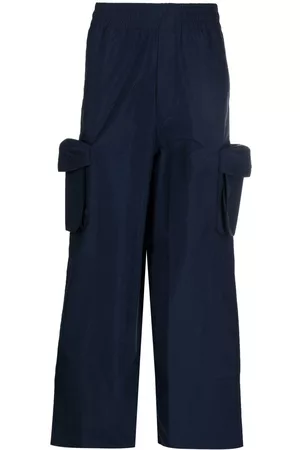 SUNNEI Men Cargo Pants - Wide-leg cargo trousers - Blue