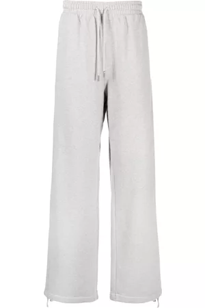 OFF-WHITE Wide-leg cotton track pants - Grey